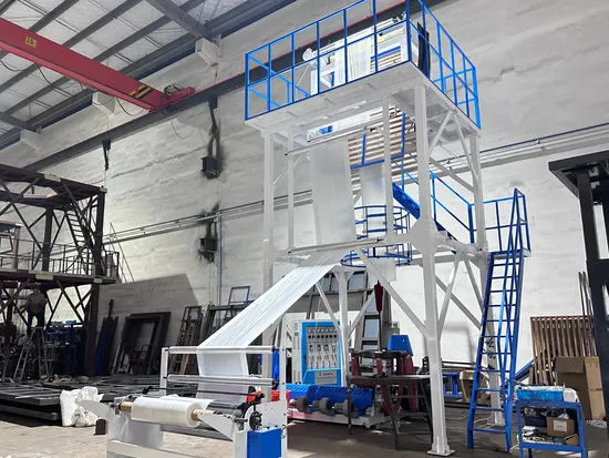 Biodegradable PLA Pbat Corn Starch CaCO3 Blown Film Machine Mono Layer PE HDPE LDPE Plastic Film Extruder Film Blowing Machine Price 