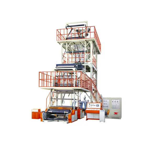 High Speed ABA PLA Pbat Film Blown Extrusion Machinery Three Layer Biodegradable Plastic HDPE LDPE PE Film Extruder Blowing Machine Price